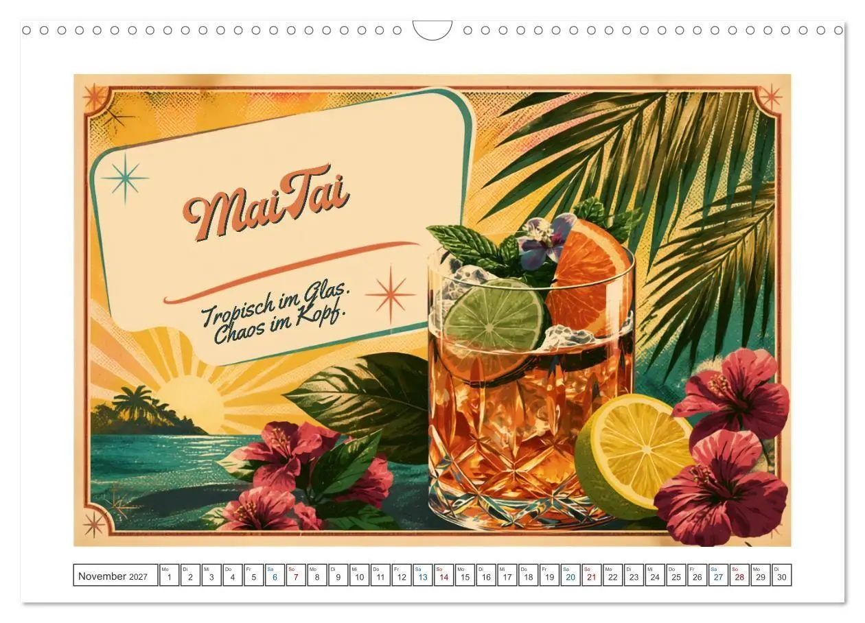 Bild: 9783594386491 | Vintage Cocktail Club (Wandkalender 2027 DIN A3 quer), CALVENDO...
