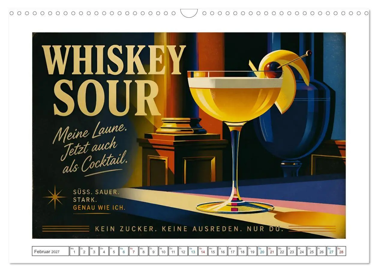 Bild: 9783594386491 | Vintage Cocktail Club (Wandkalender 2027 DIN A3 quer), CALVENDO...