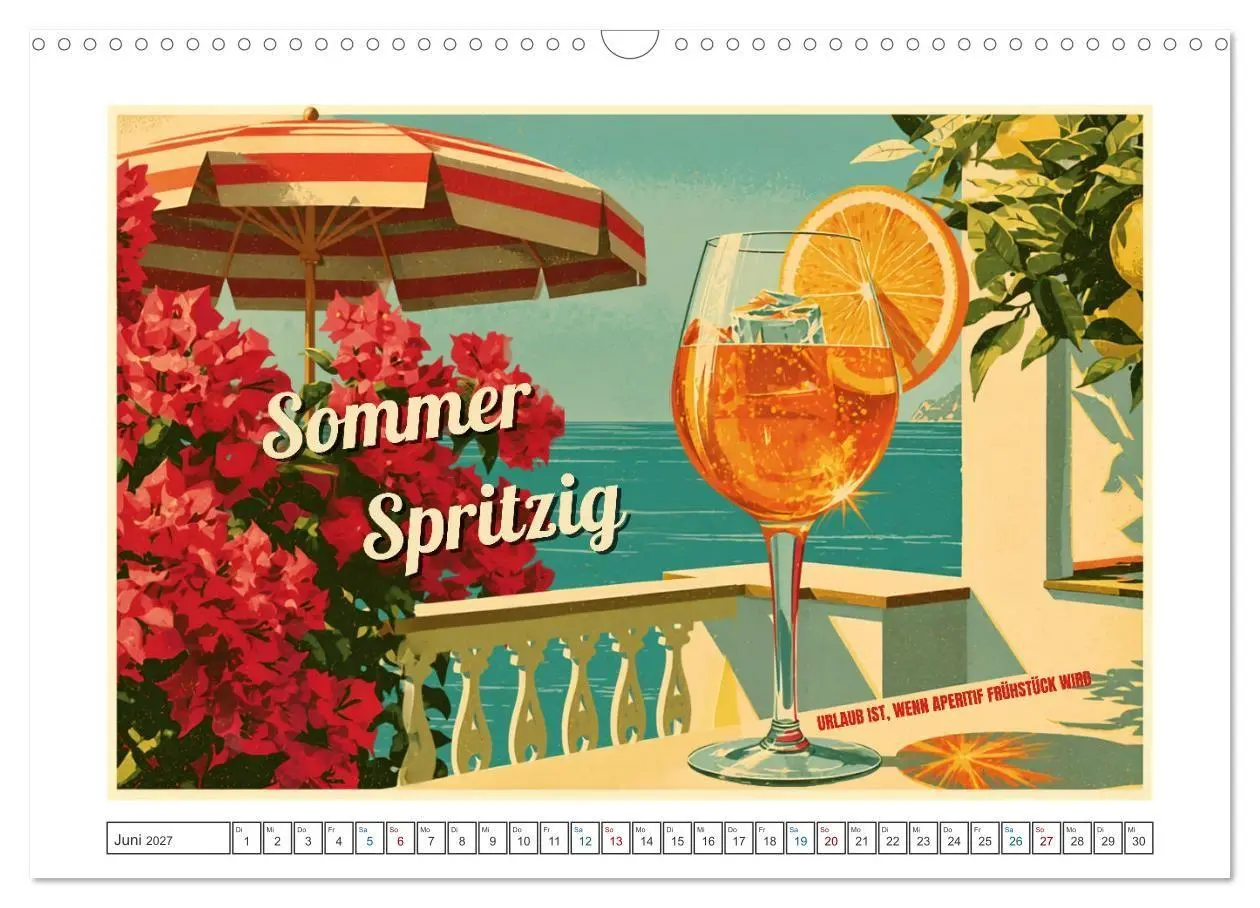 Bild: 9783594386491 | Vintage Cocktail Club (Wandkalender 2027 DIN A3 quer), CALVENDO...
