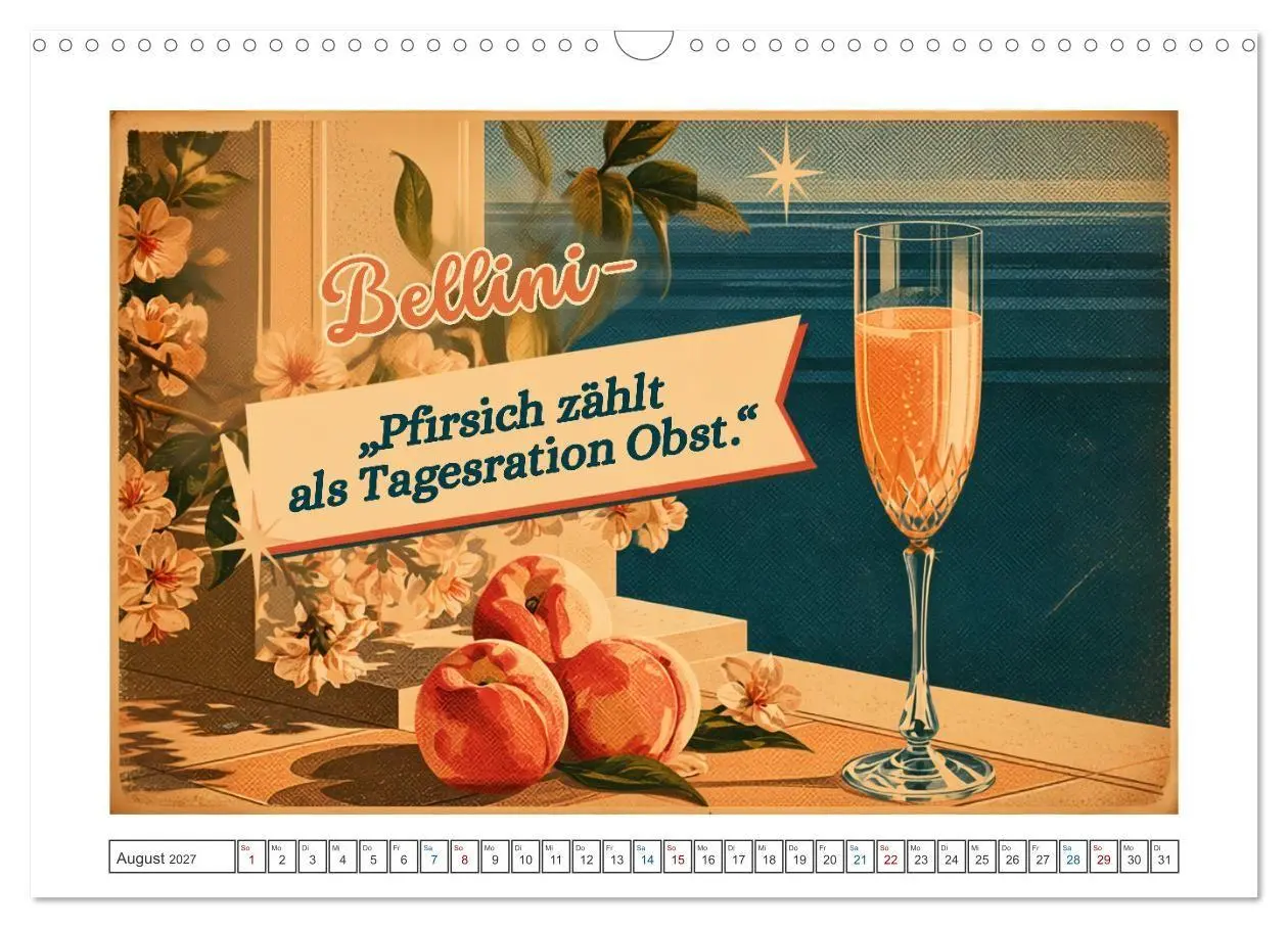 Bild: 9783594386491 | Vintage Cocktail Club (Wandkalender 2027 DIN A3 quer), CALVENDO...