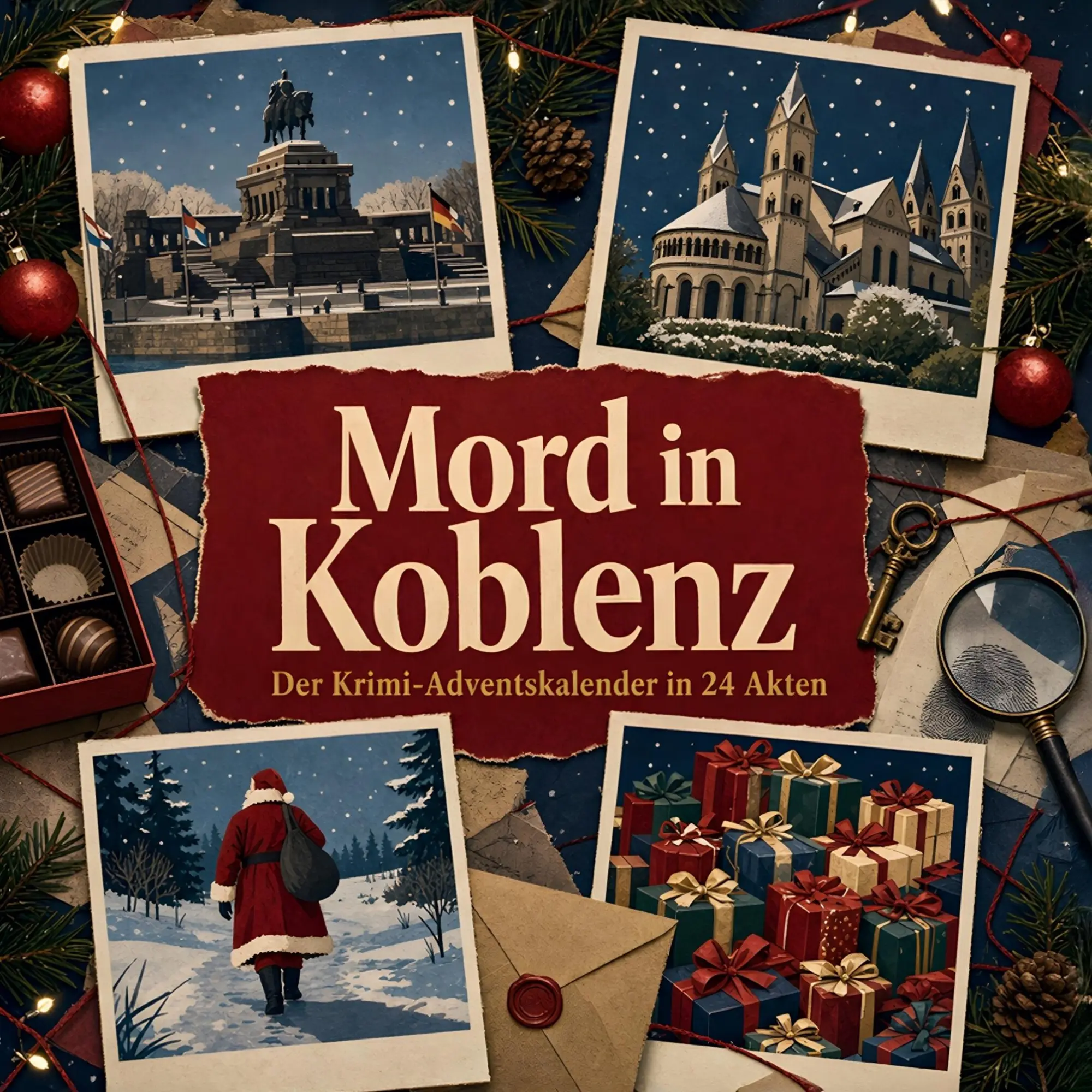 Cover: 9783696116491 | Mord in Koblenz | Der Krimi-Adventskalender in 24 Akten | Hartmann