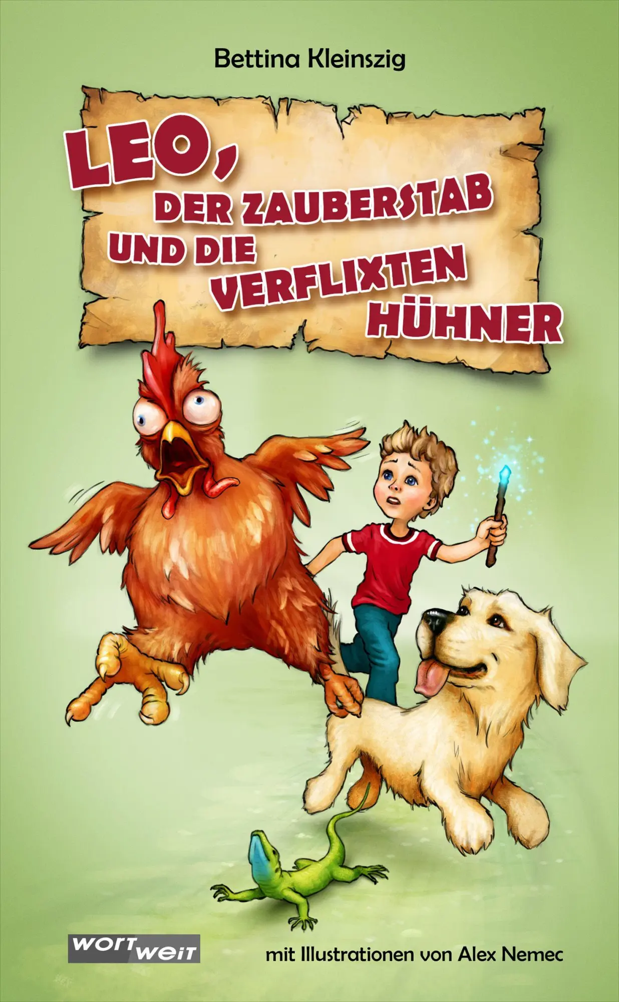 Cover: 9783903326491 | LEO, der Zauberstadb und die verflixten Hühner | Bettina Kleinszig