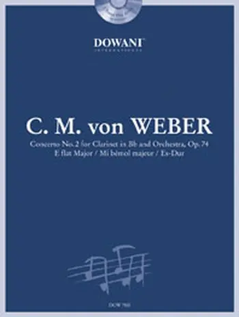 Cover: 9783905476491 | Concerto No. 2 for Clarinet in Bb and Orchestra | Carl Maria von Weber