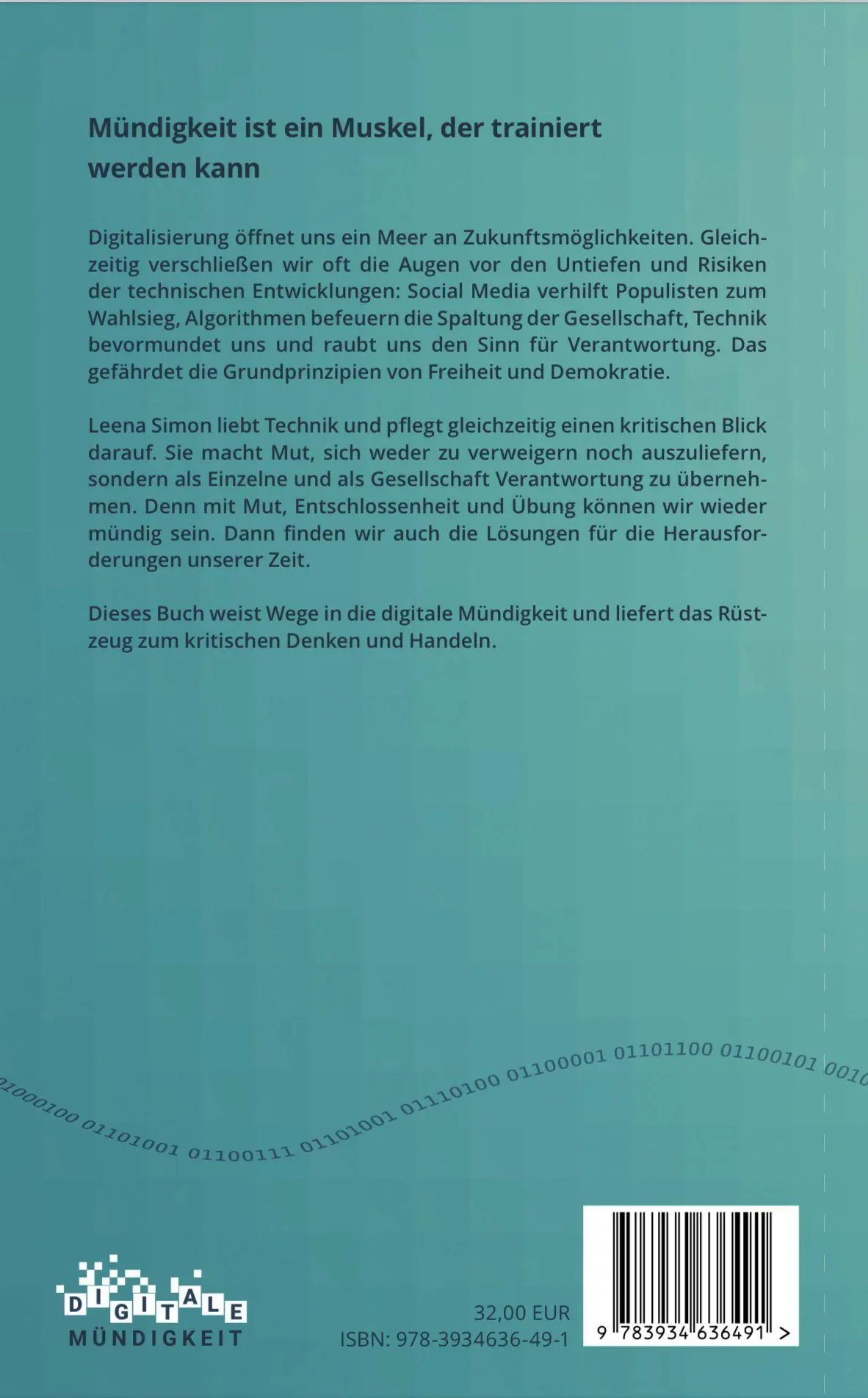 Bild: 9783934636491 | Digitale Mündigkeit | Leena Simon | Buch | 328 S. | Deutsch | 2023
