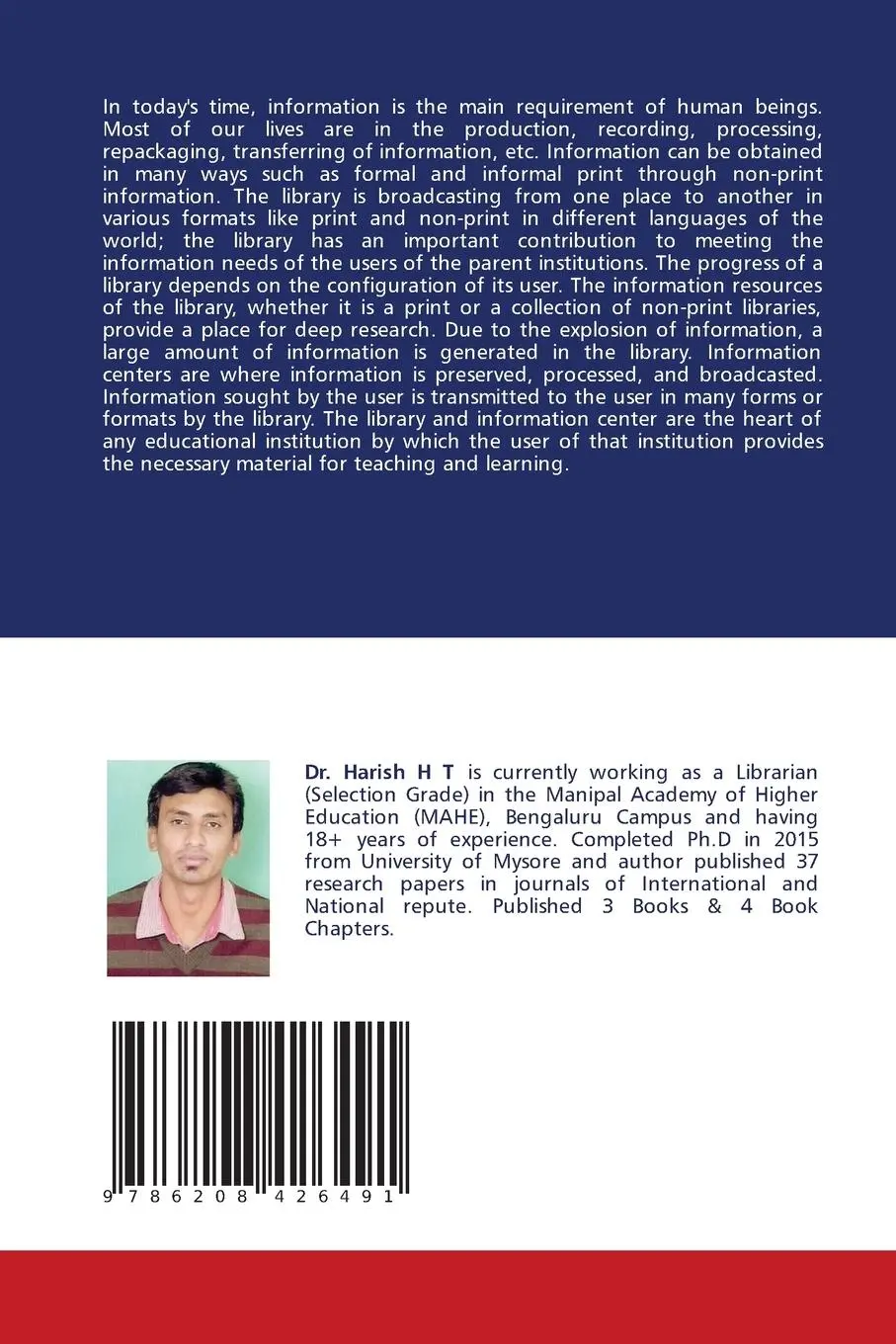 Rückseite: 9786208426491 | National Institute of Fashion Technology (NIFT) Libraries | S (u. a.)