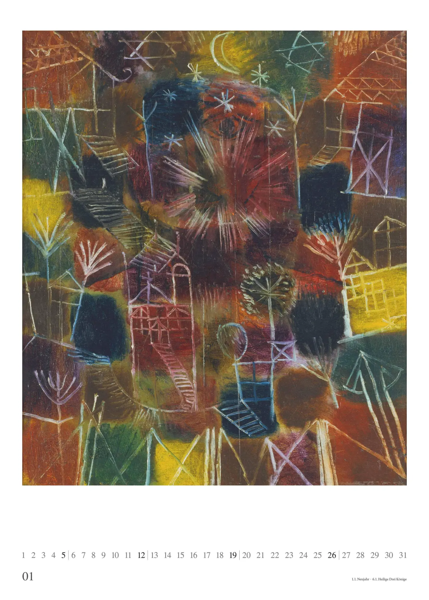 Bild: 4069095006591 | Paul Klee 2026 - Kunst-Kalender - Poster-Kalender - 50x70 | Kalender