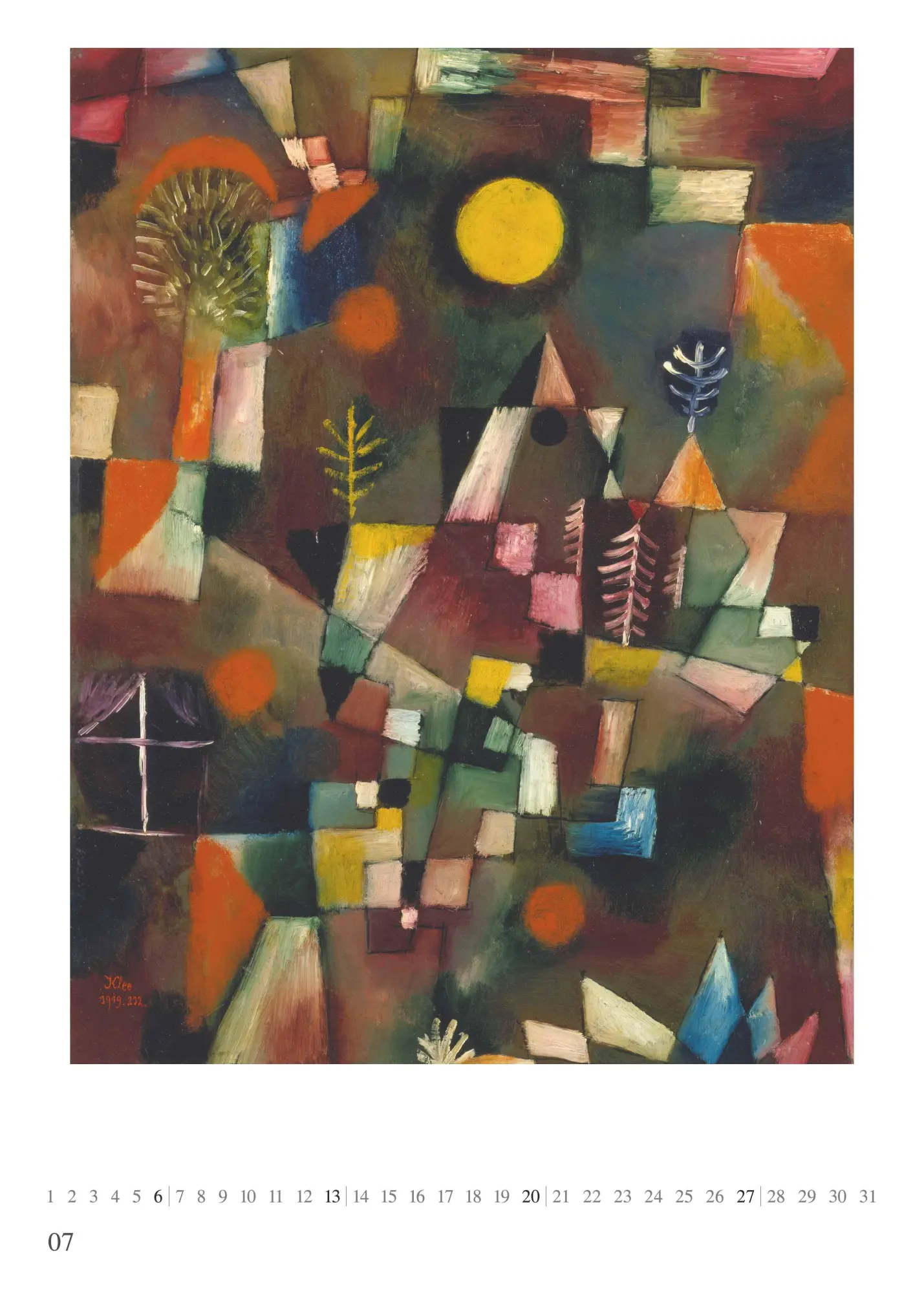 Bild: 4069095006591 | Paul Klee 2026 - Kunst-Kalender - Poster-Kalender - 50x70 | Kalender