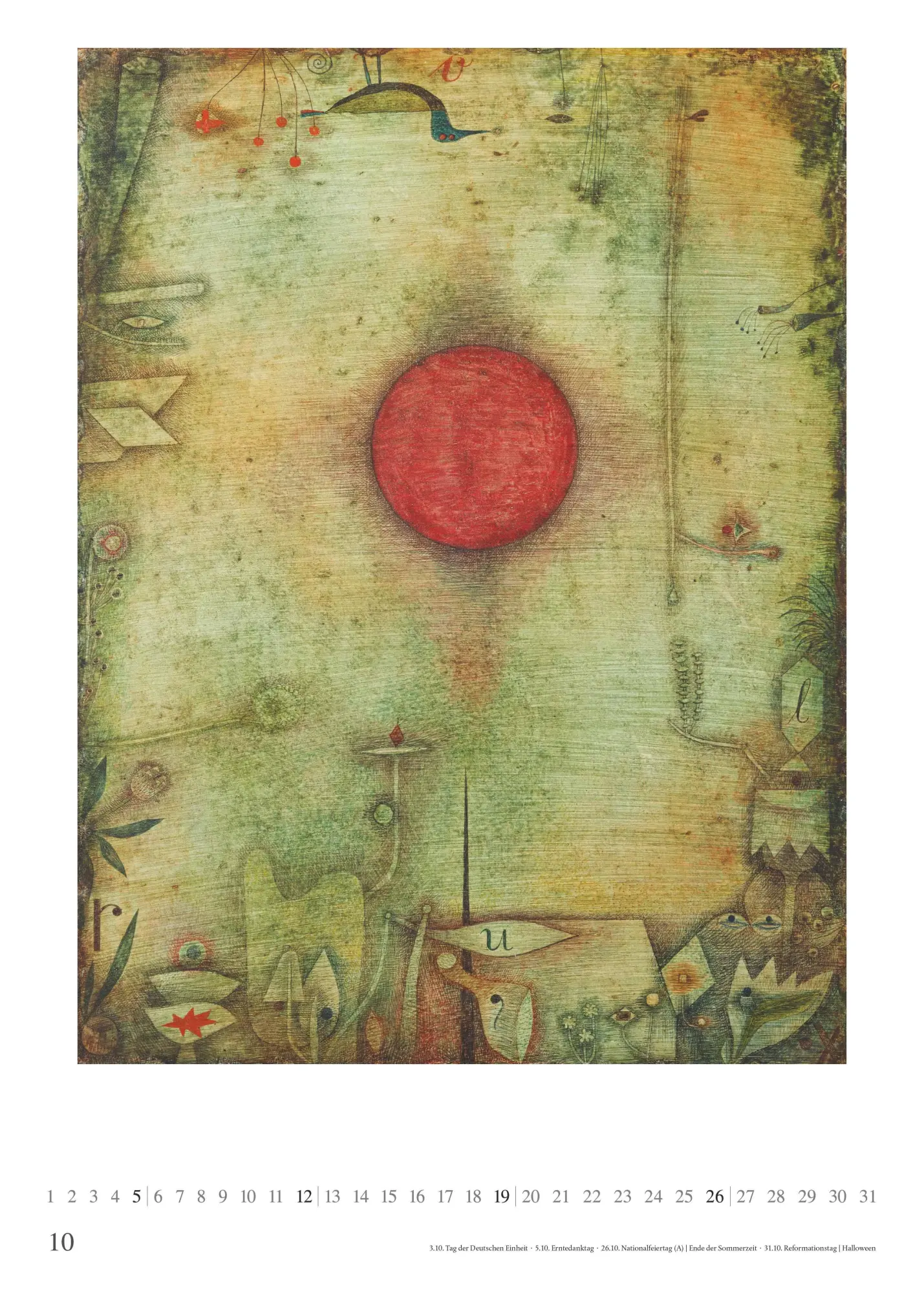 Bild: 4069095006591 | Paul Klee 2026 - Kunst-Kalender - Poster-Kalender - 50x70 | Kalender
