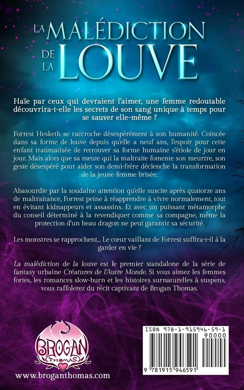 Rückseite: 9781915946591 | La malédiction de la louve | Brogan Thomas | Taschenbuch | Französisch
