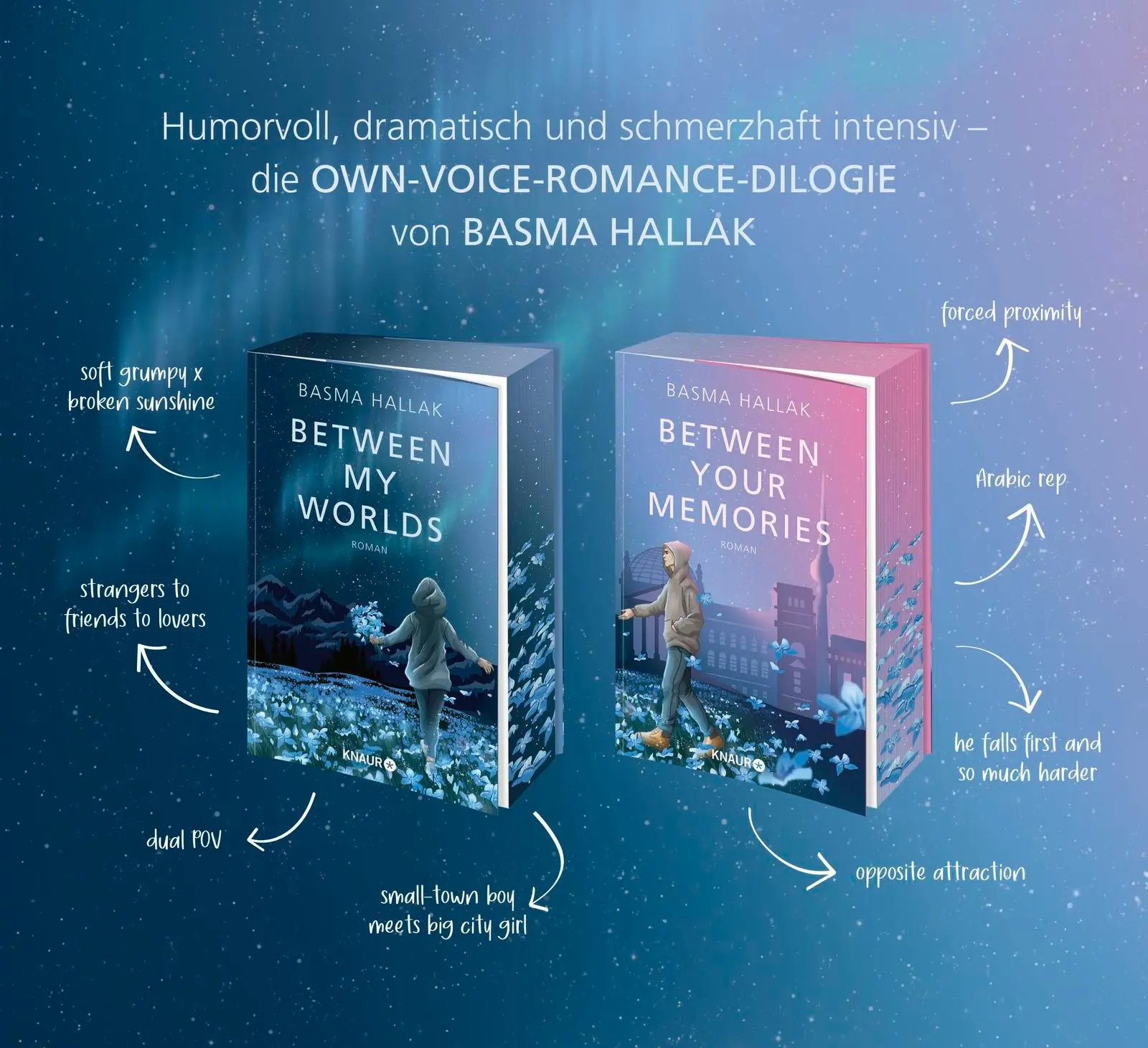 Bild: 9783426446591 | Between My Worlds | Basma Hallak | Taschenbuch | Kalima und Nói | 2024