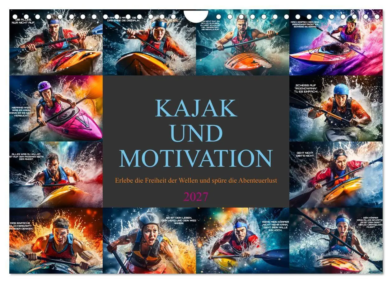 Cover: 9783569246591 | Kajak und Motivation (Wandkalender 2027 DIN A4 quer), CALVENDO...