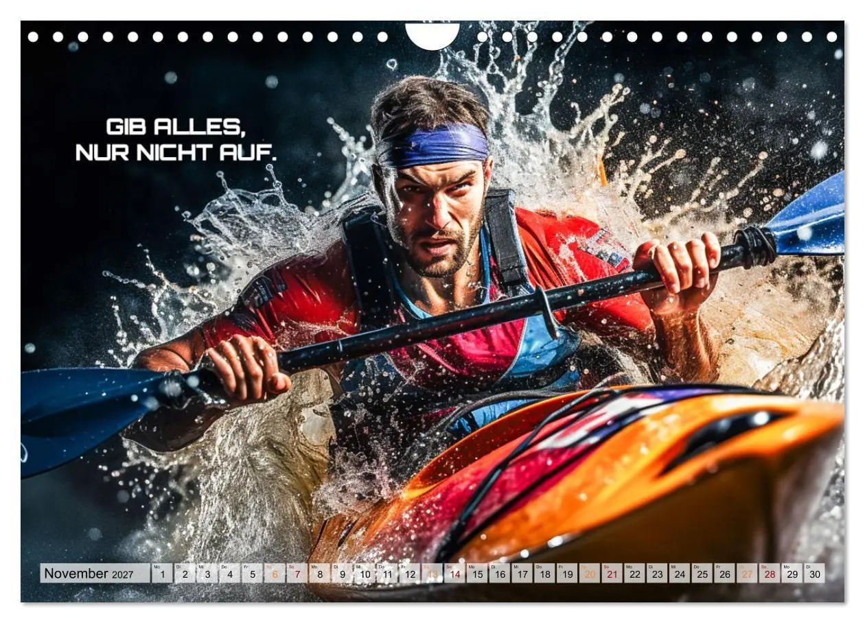 Bild: 9783569246591 | Kajak und Motivation (Wandkalender 2027 DIN A4 quer), CALVENDO...