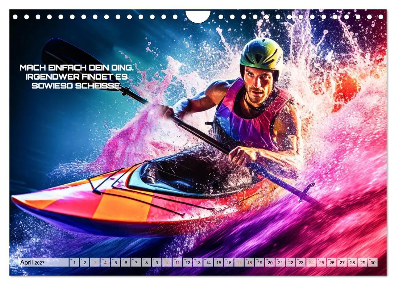 Bild: 9783569246591 | Kajak und Motivation (Wandkalender 2027 DIN A4 quer), CALVENDO...