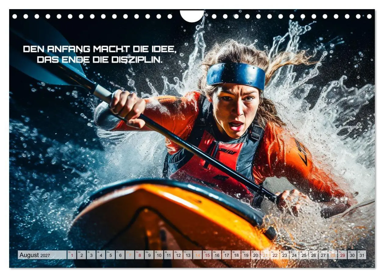 Bild: 9783569246591 | Kajak und Motivation (Wandkalender 2027 DIN A4 quer), CALVENDO...