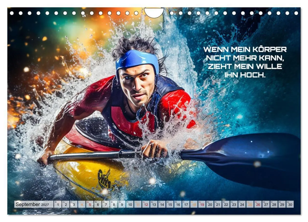 Bild: 9783569246591 | Kajak und Motivation (Wandkalender 2027 DIN A4 quer), CALVENDO...