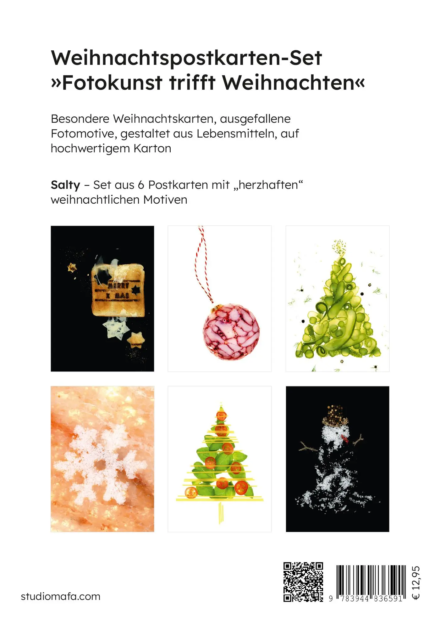 Rückseite: 9783944836591 | Weihnachtspostkarten-Set "Fotokunst trifft Weihnachten" SALTY | 2023