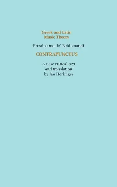 Cover: 9780803236691 | Contrapunctus Counterpoint | Prosdocimo De'Beldomandi | Buch | 1984