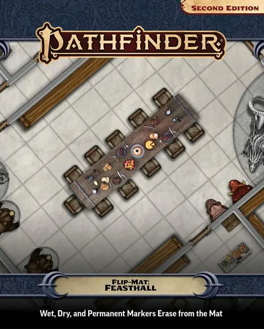 Cover: 9781640786691 | Pathfinder Flip-Mat: Feasthall | Jason Engle (u. a.) | Taschenbuch