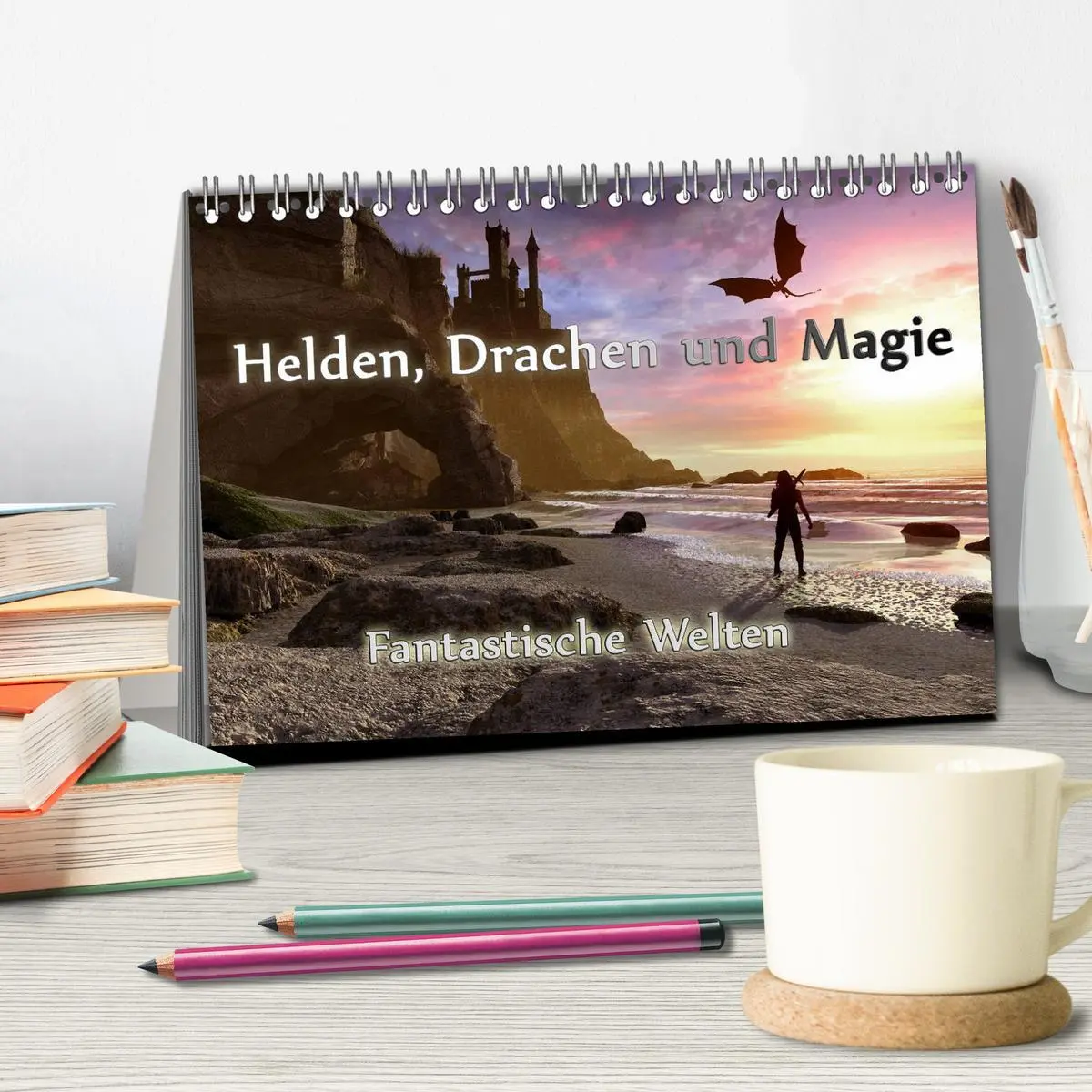 Bild: 9783457816691 | Helden, Drachen und Magie (Tischkalender 2026 DIN A5 quer),...