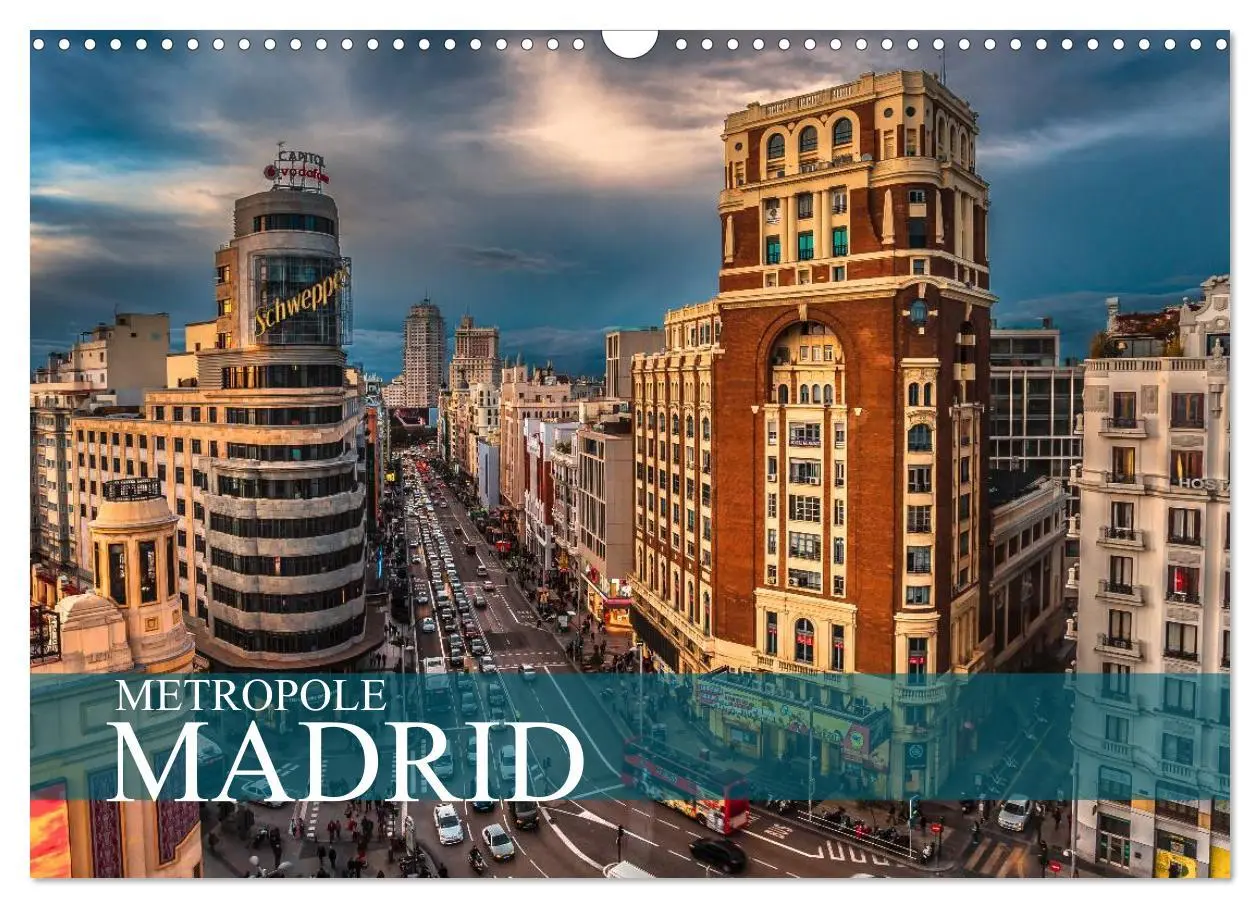 Cover: 9783457986691 | Metropole Madrid (Wandkalender 2026 DIN A3 quer), CALVENDO...