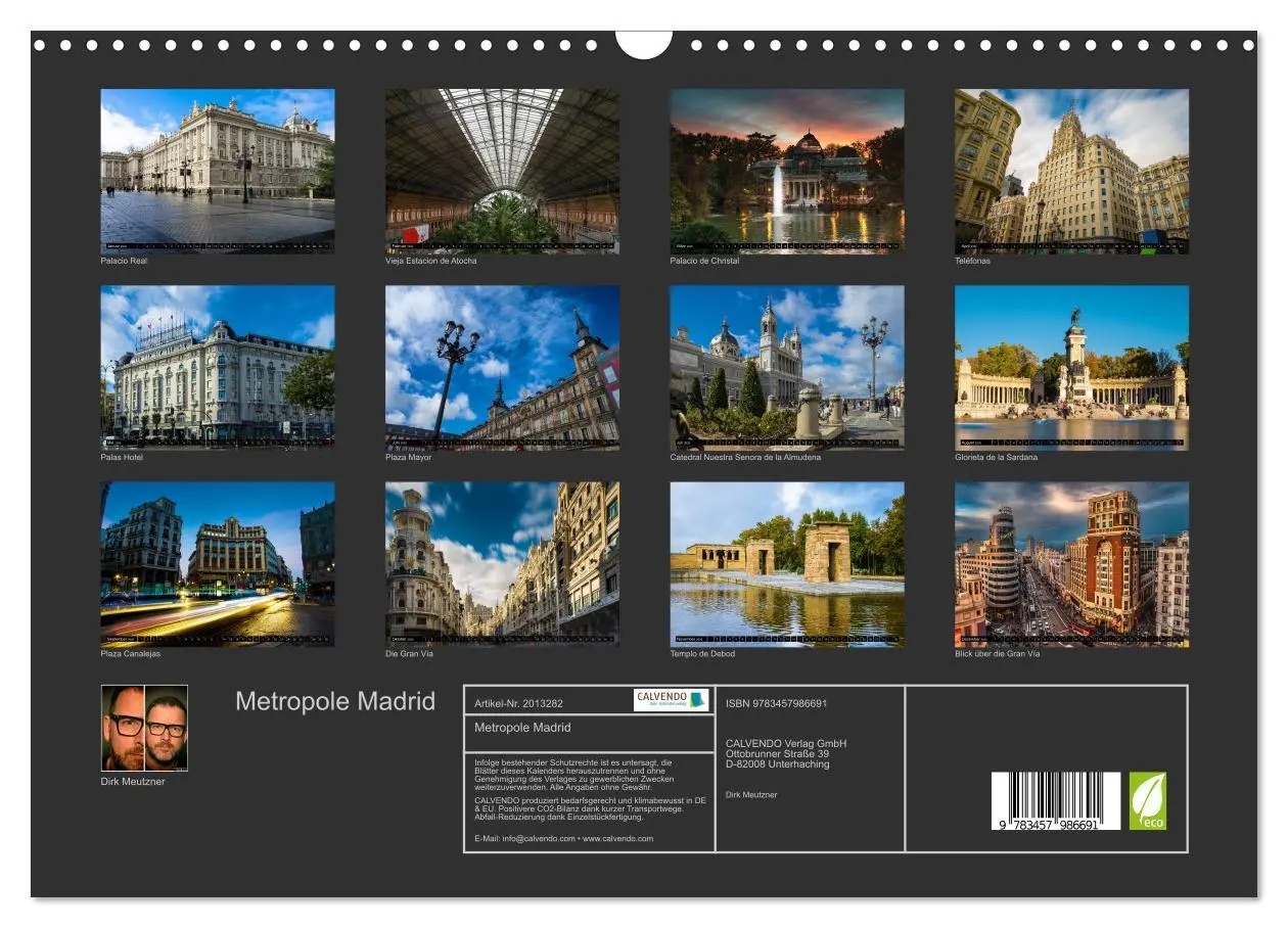 Bild: 9783457986691 | Metropole Madrid (Wandkalender 2026 DIN A3 quer), CALVENDO...