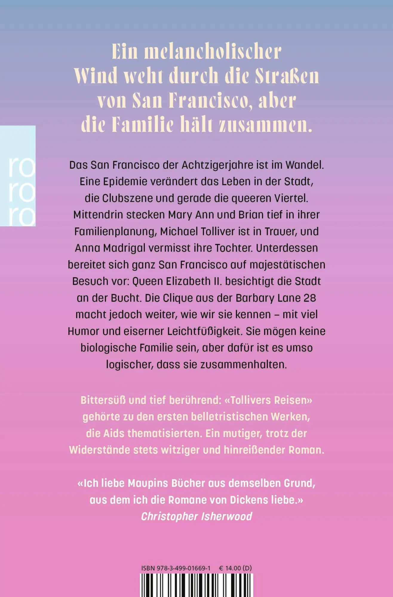 Rückseite: 9783499016691 | Tollivers Reisen | Armistead Maupin | Taschenbuch | Stadtgeschichten