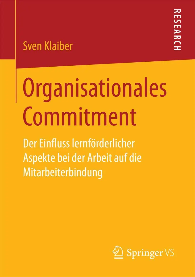 Cover: 9783658196691 | Organisationales Commitment | Sven Klaiber | Taschenbuch | xxiv | 2017