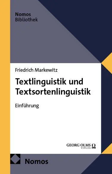 Cover: 9783756036691 | Textlinguistik und Textsortenlinguistik | Einführung | Markewitz