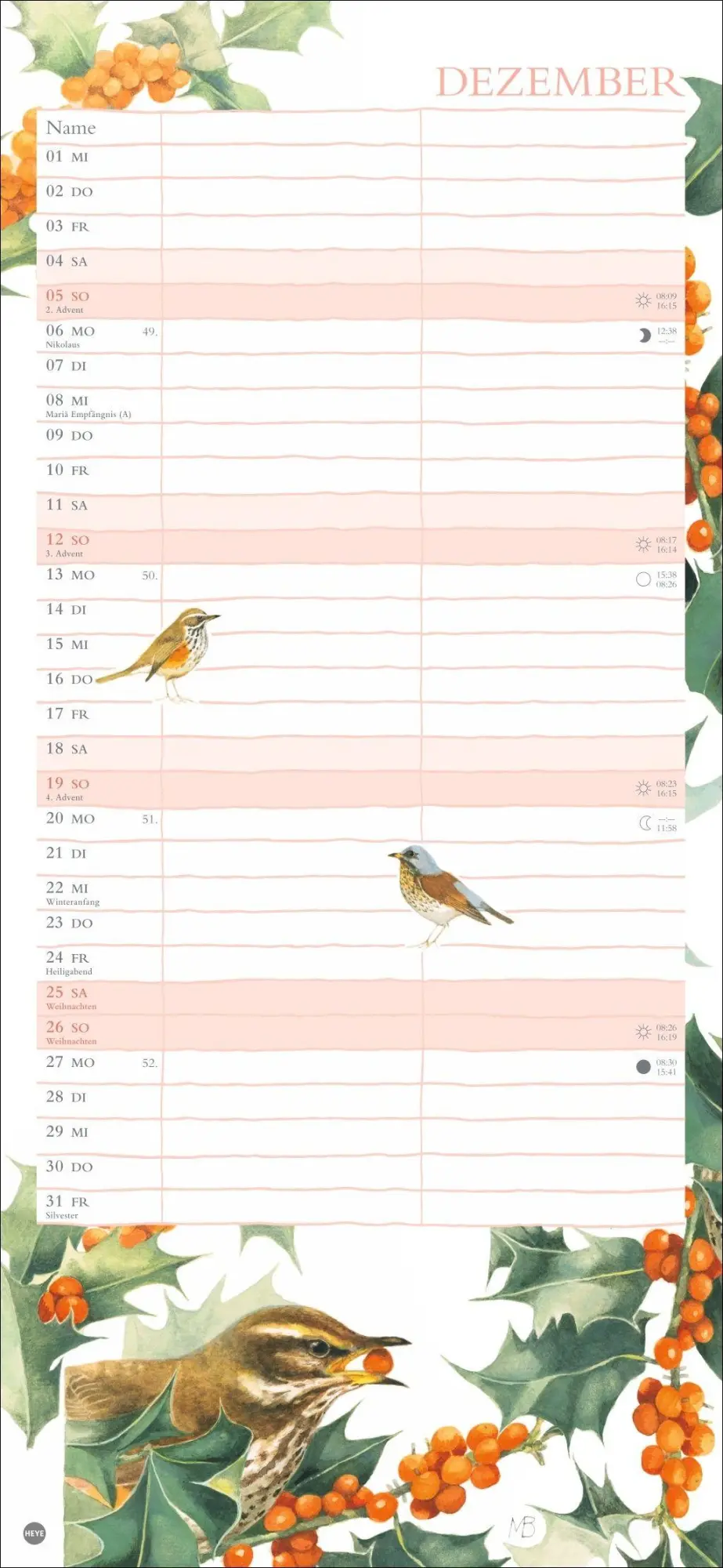 Bild: 9783756416691 | Marjolein Bastin: Planer für zwei 2027 | Marjolein Bastin | Kalender