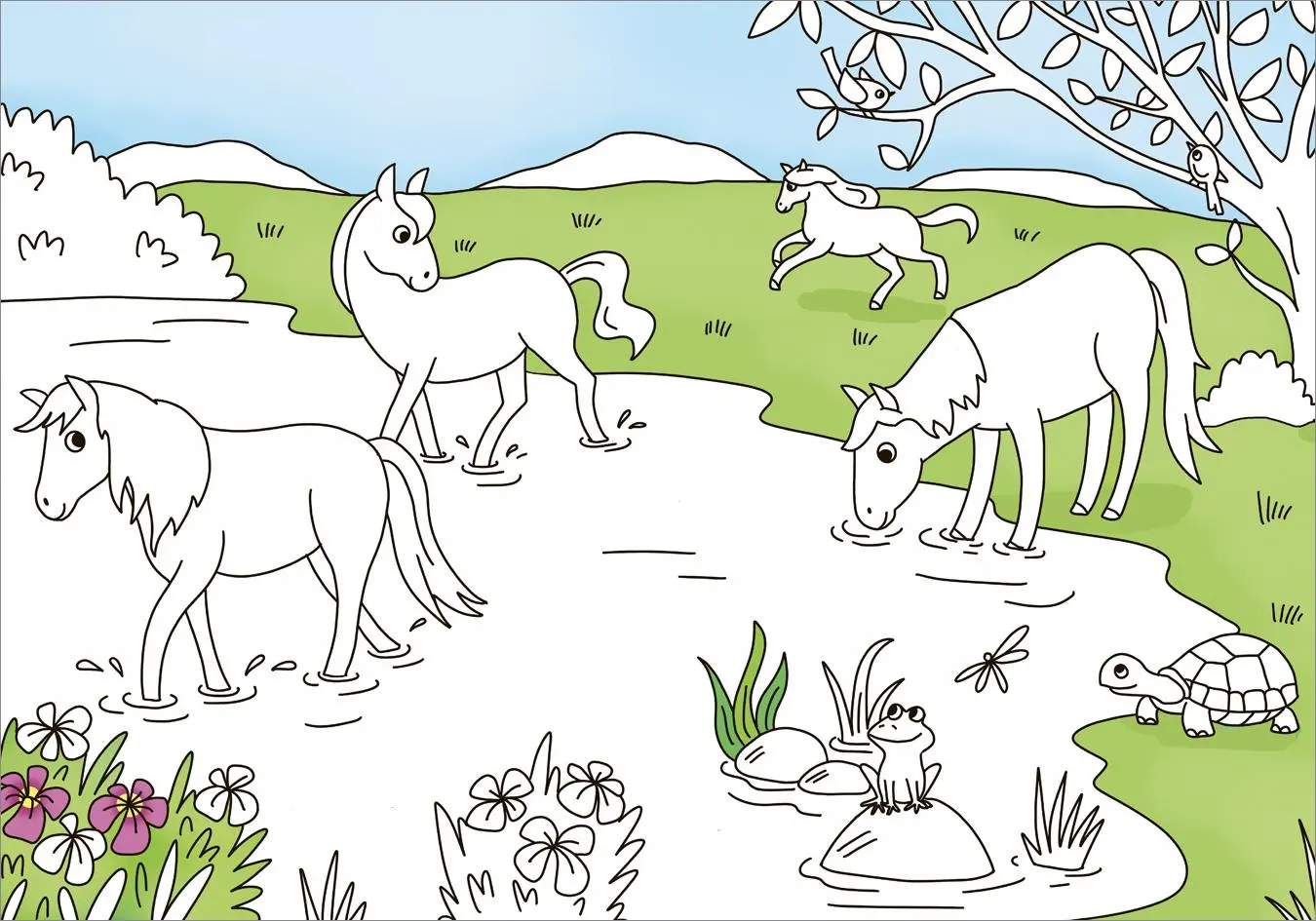 Bild: 9783788646691 | Mein schönstes buntes Malbuch. Pferde und Ponys | Carmen Eisendle