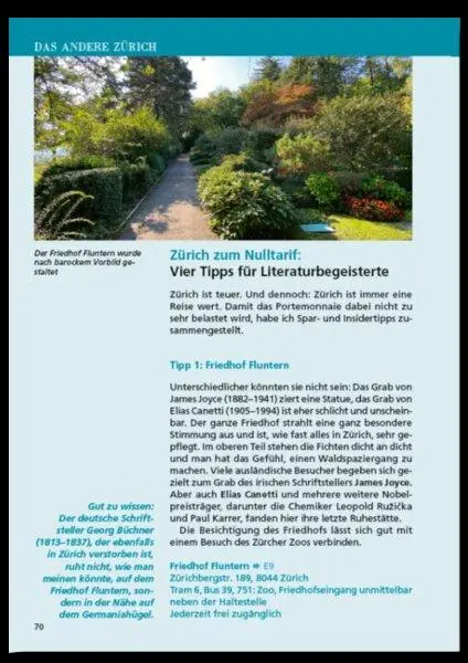 Bild: 9783961416691 | Reiseführer Zürich. Stadtführer inklusive Ebook. Ausflugsziele,...
