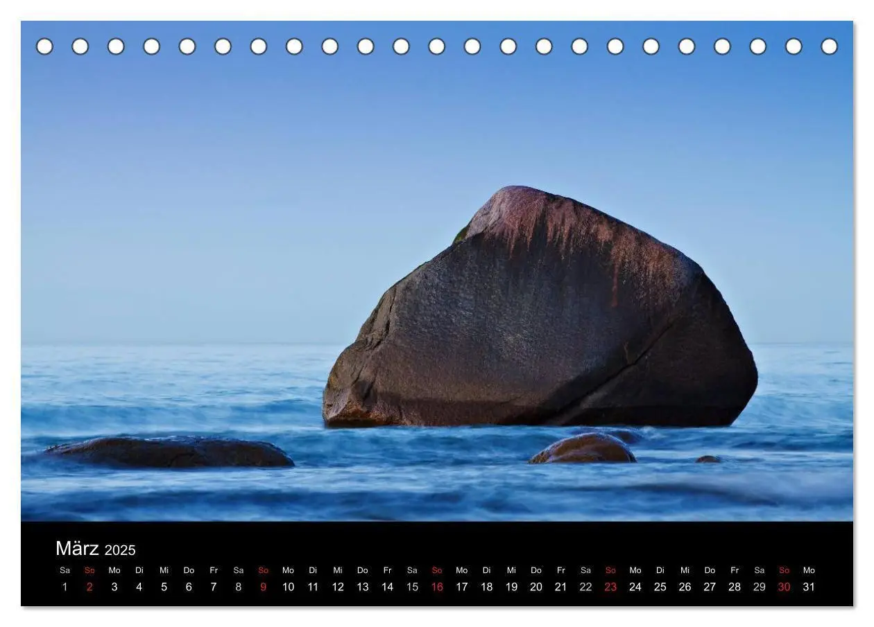 Bild: 9783435716791 | Unterwegs an der Küste der Ostsee (Tischkalender 2025 DIN A5 quer),...