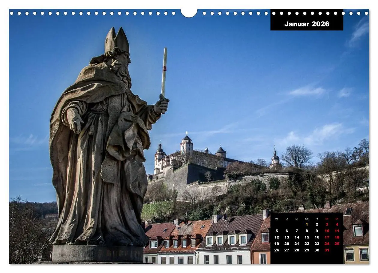 Bild: 9783516136791 | Würzburg - Die Perle Unterfrankens (Wandkalender 2026 DIN A3 quer),...