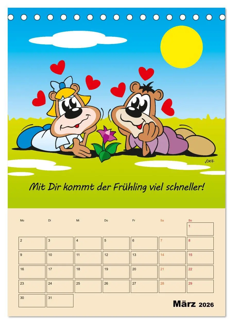 Bild: 9783516376791 | Ein Jahr mit Dir! (Tischkalender 2026 DIN A5 hoch), CALVENDO...