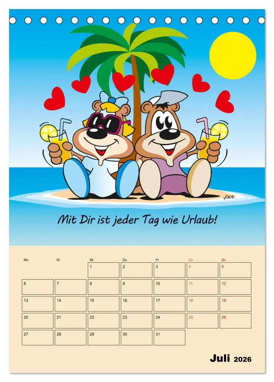 Bild: 9783516376791 | Ein Jahr mit Dir! (Tischkalender 2026 DIN A5 hoch), CALVENDO...