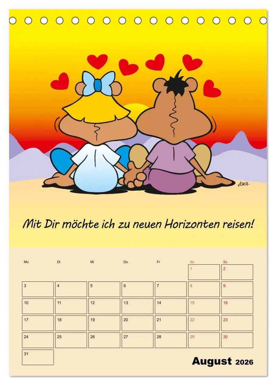 Bild: 9783516376791 | Ein Jahr mit Dir! (Tischkalender 2026 DIN A5 hoch), CALVENDO...