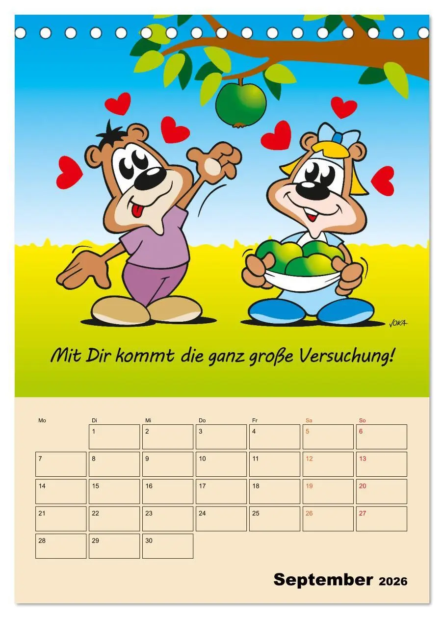 Bild: 9783516376791 | Ein Jahr mit Dir! (Tischkalender 2026 DIN A5 hoch), CALVENDO...