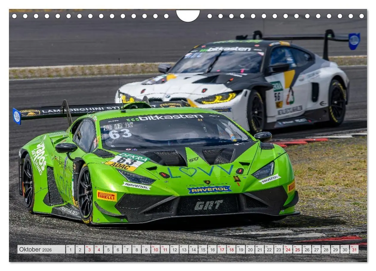 Bild: 9783516686791 | Wilde Stiere am Nürburgring (Wandkalender 2026 DIN A4 quer),...
