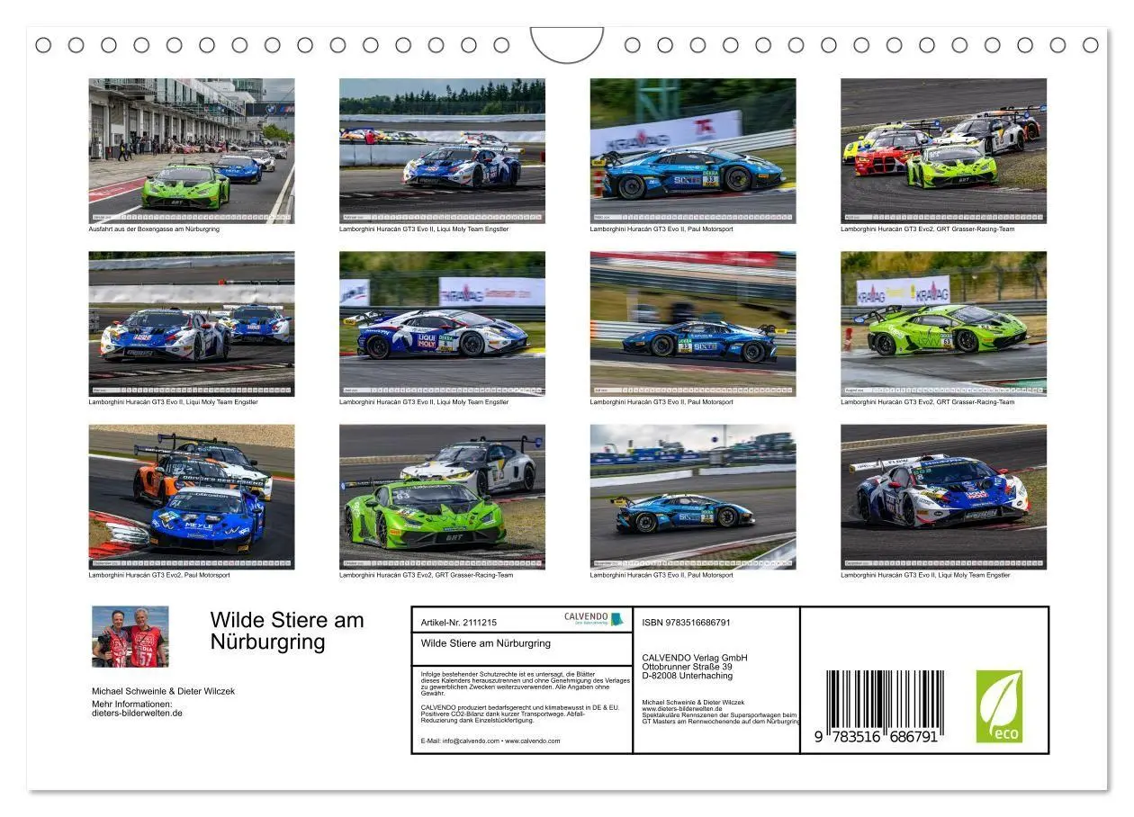 Bild: 9783516686791 | Wilde Stiere am Nürburgring (Wandkalender 2026 DIN A4 quer),...