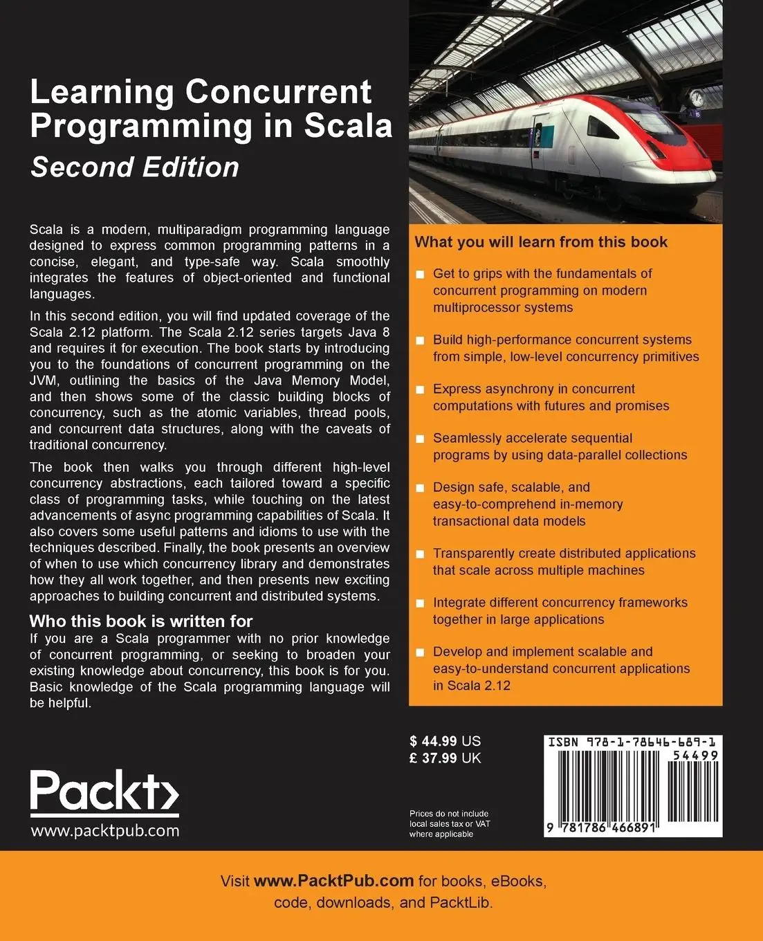 Rückseite: 9781786466891 | Learning Concurrent Programming in Scala, Second Edition | Prokopec