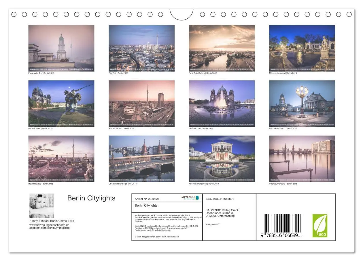 Bild: 9783516056891 | Berlin Citylights (Wandkalender 2026 DIN A4 quer), CALVENDO...