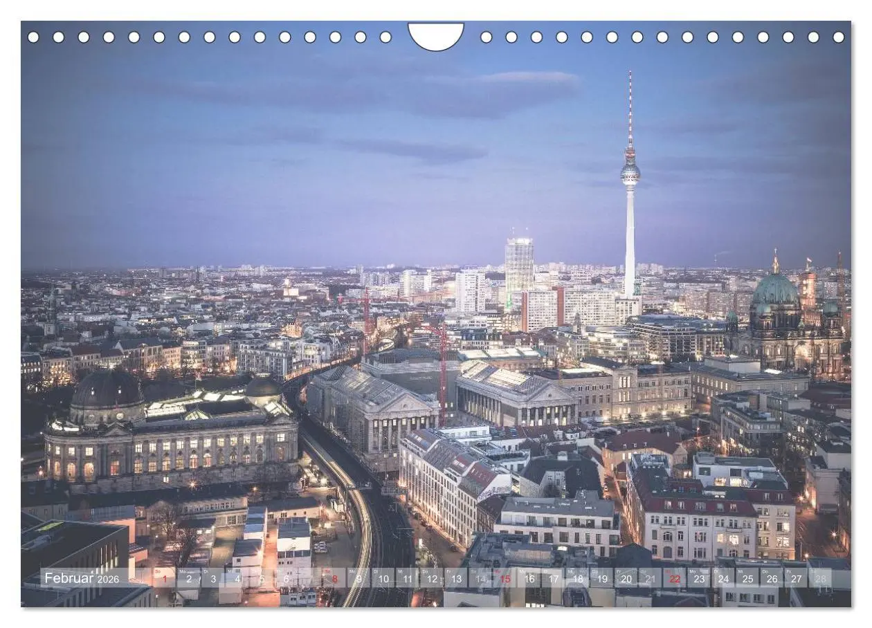 Bild: 9783516056891 | Berlin Citylights (Wandkalender 2026 DIN A4 quer), CALVENDO...