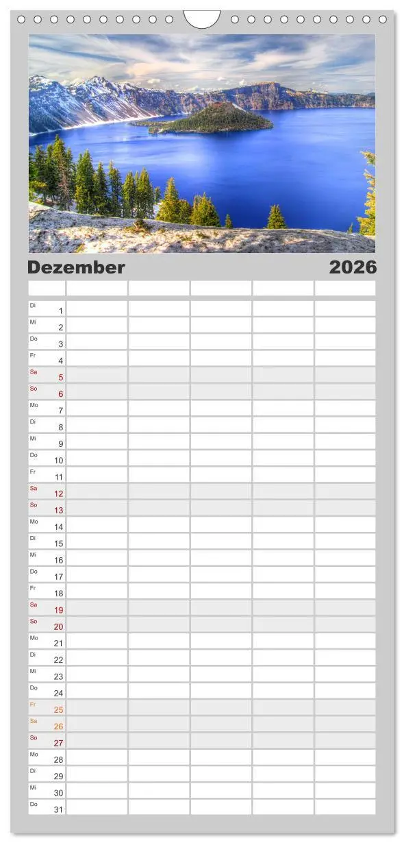 Bild: 9783516506891 | Familienplaner 2026 - Magische Wunderwelten der Natur mit 5 Spalten...