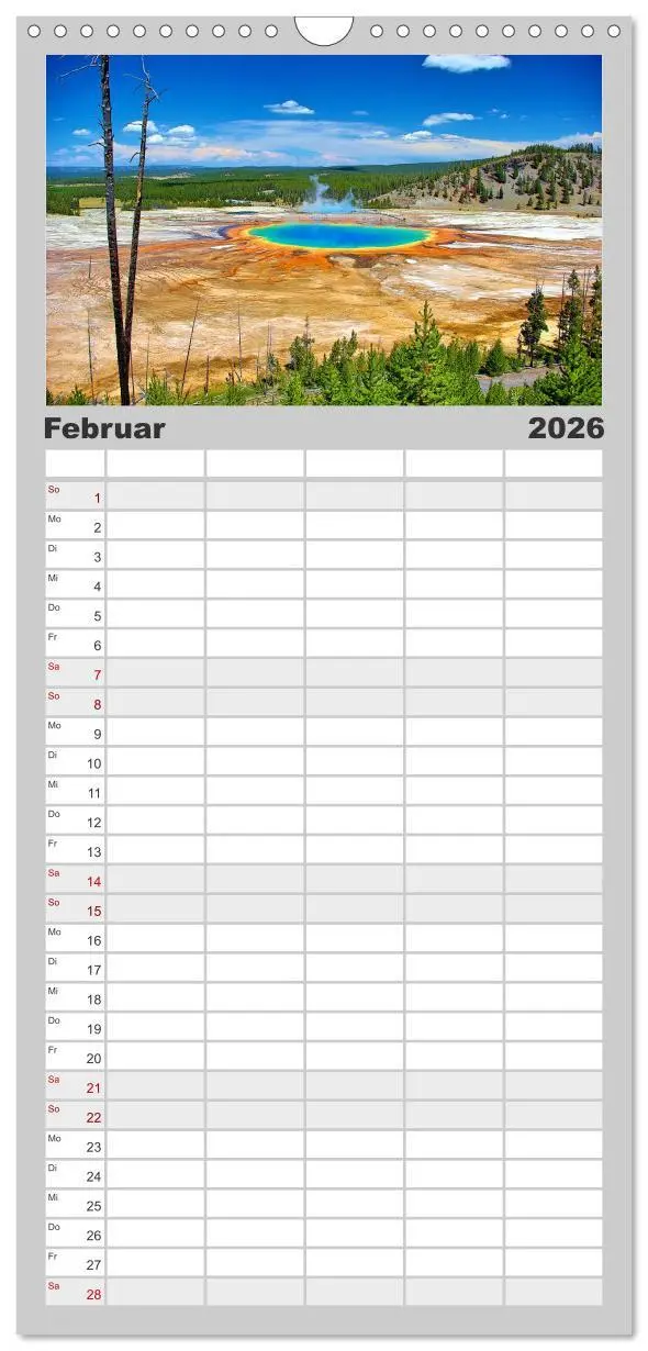 Bild: 9783516506891 | Familienplaner 2026 - Magische Wunderwelten der Natur mit 5 Spalten...
