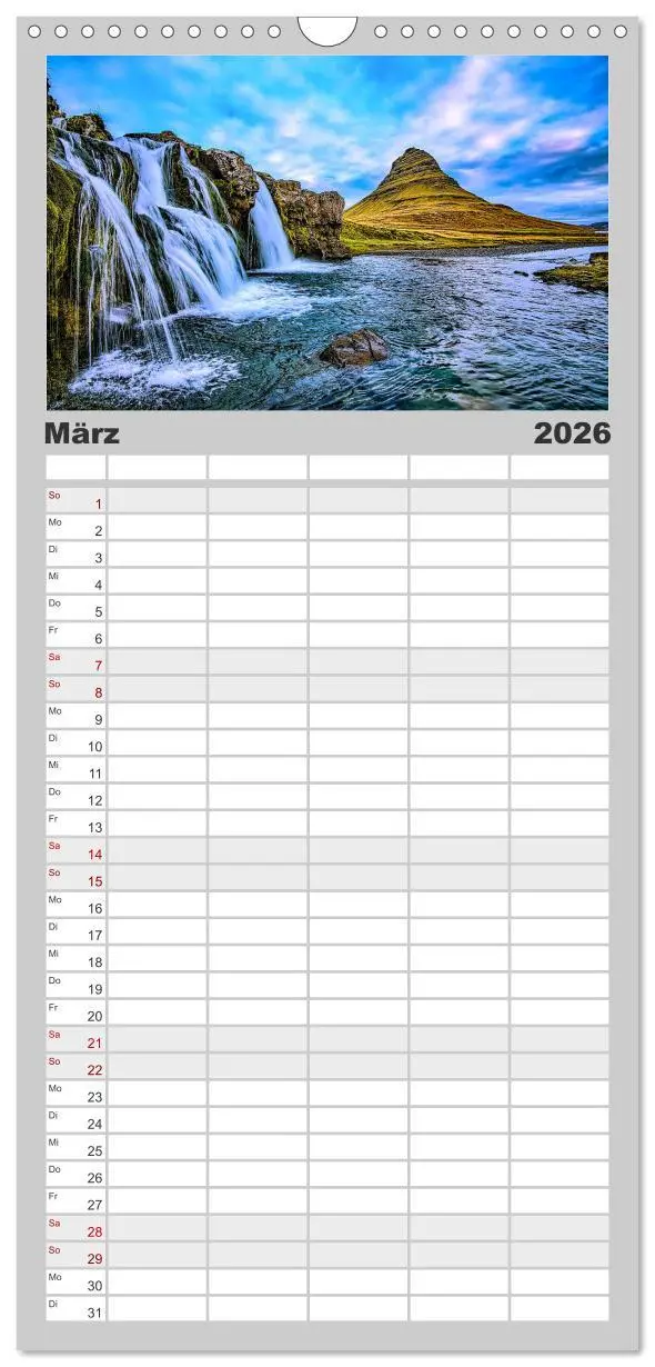 Bild: 9783516506891 | Familienplaner 2026 - Magische Wunderwelten der Natur mit 5 Spalten...