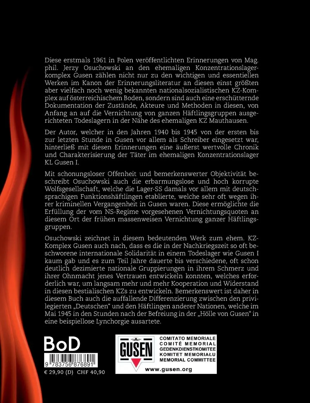 Rückseite: 9783756876891 | GUSEN - Vorhof zur Hölle | Jerzy Osuchowski | Taschenbuch | 396 S.
