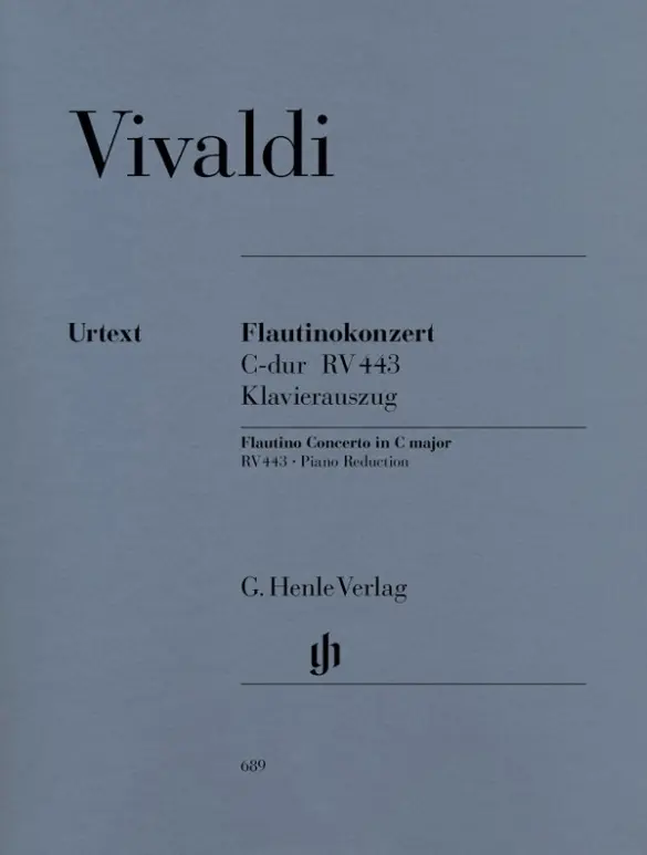 Cover: 9790201806891 | Antonio Vivaldi - Flautinokonzert (Blockflöte/Querflöte) C-dur RV 443