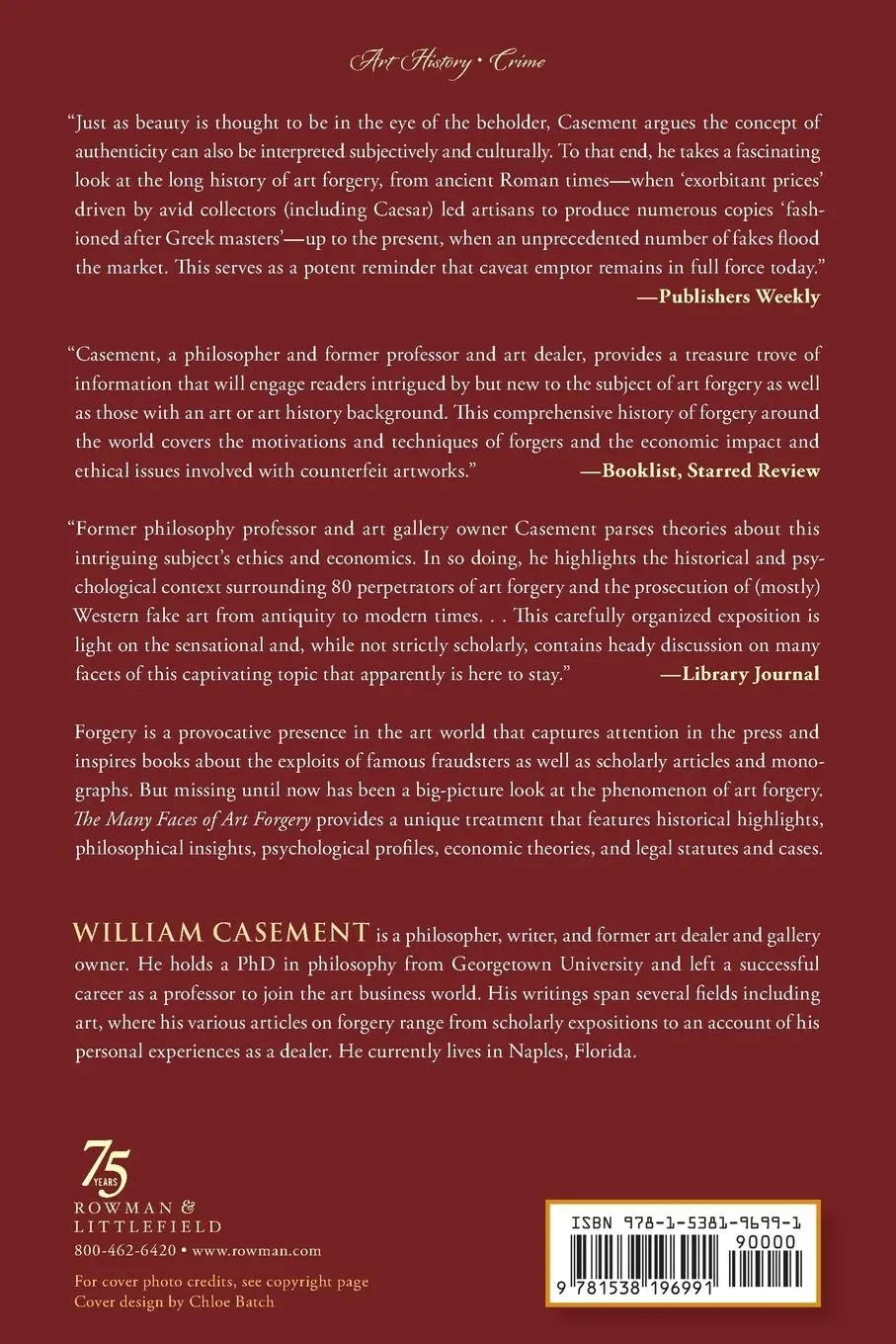 Rückseite: 9781538196991 | Many Faces of Art Forgery | From the Dark Side to Shades of Gray