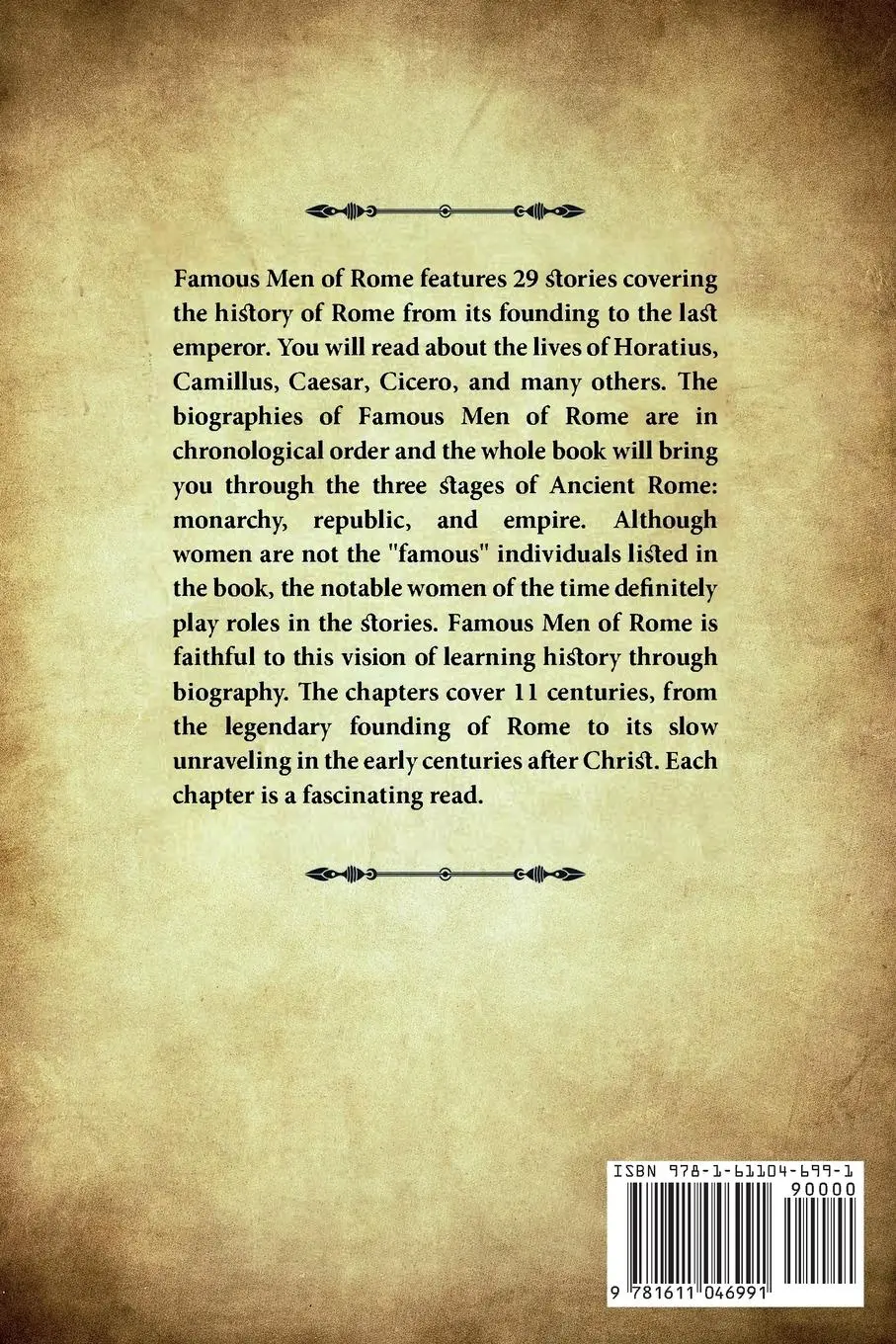 Rückseite: 9781611046991 | Famous Men of Rome | Annotated | John Henry Haaren (u. a.) | Buch