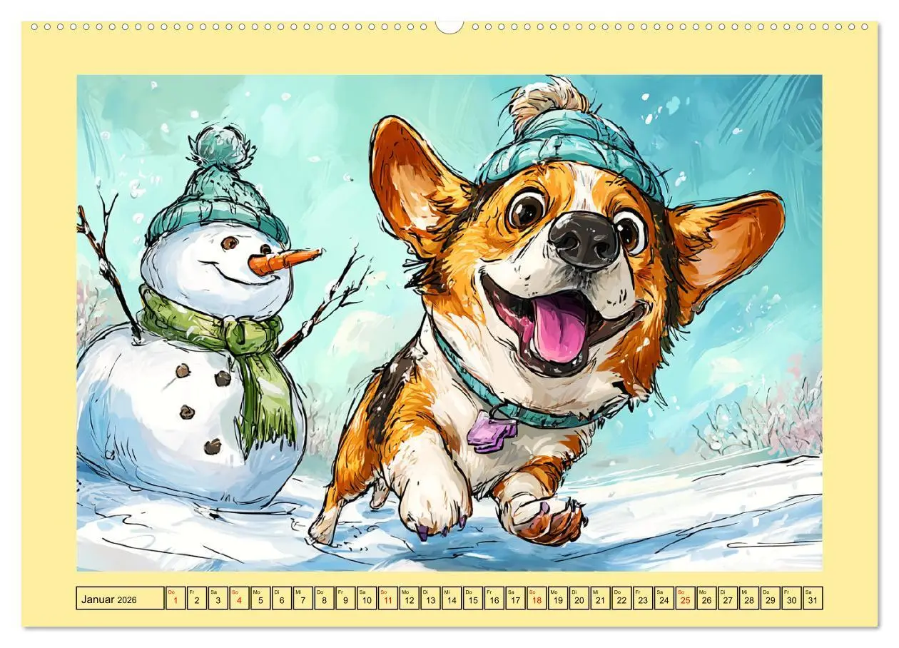 Bild: 9783516596991 | Lustige Corgis. Niedliche Cartoons von glücklichen Hunden...
